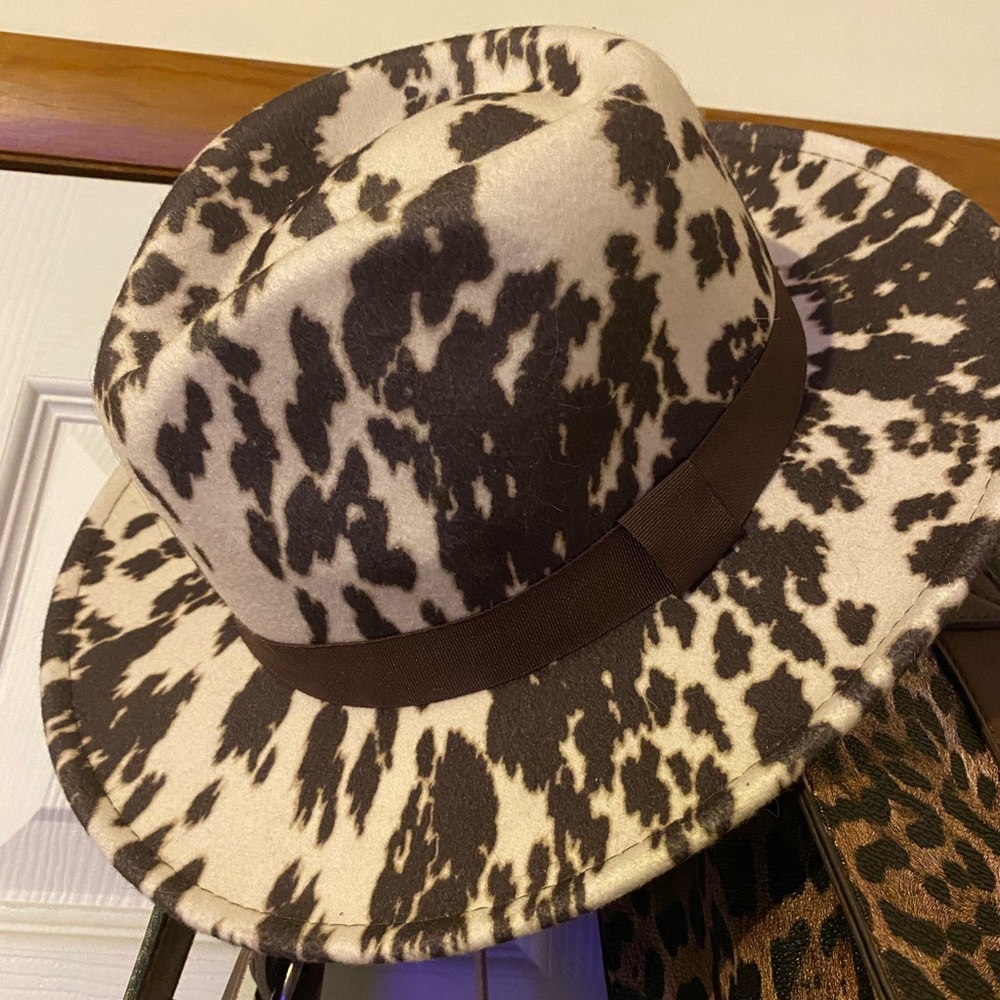 Cow Print Hat